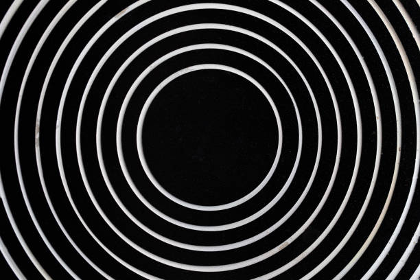Circular pattern. Optical illusion design.