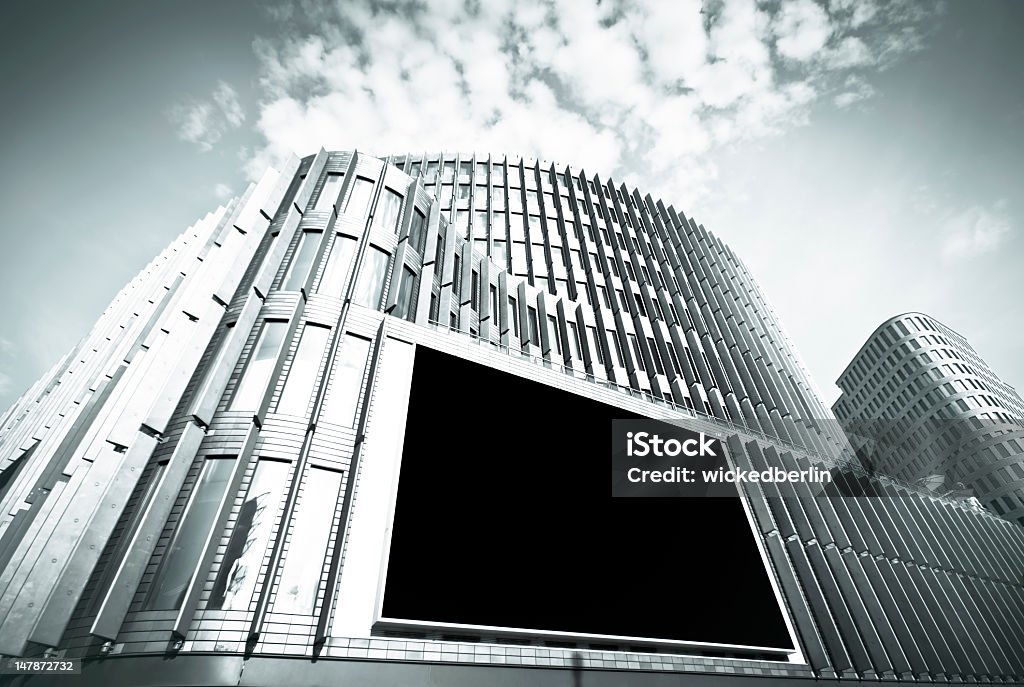 Parede de vídeo edifício comercial - Foto de stock de Arquitetura royalty-free