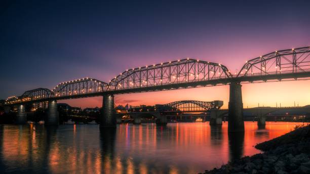 istock Beautiful view of a modern bridge at sunset 1478727692