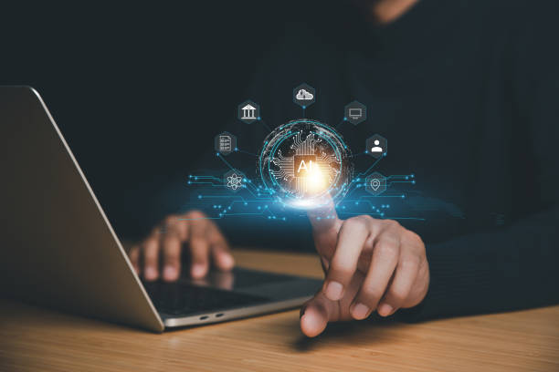 istock AI learning and business artificial intelligence, modern , transformation of ideas and the adoption of technology in business in the digital age, enhancing global business capabilities , Ai. 1478729204