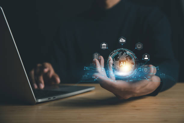 istock AI learning and business artificial intelligence, modern , transformation of ideas and the adoption of technology in business in the digital age, enhancing global business capabilities , Ai. 1478729223