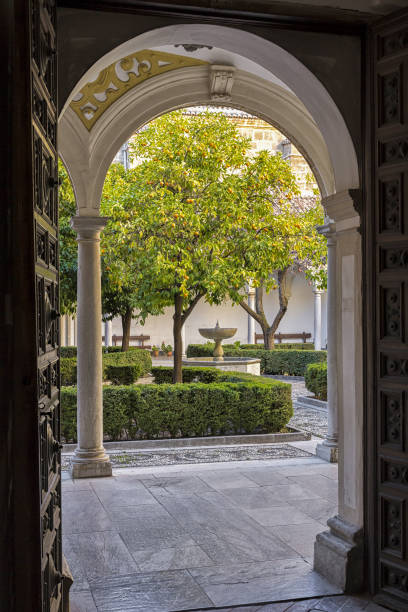 istock Courtyard of Granada Charterhouse, Carthusian monastery in Granada, Spain. 1478730341