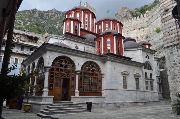 istock The Monastery of Agiou Pavlou is a monastery built on Mount Athos 1478734834