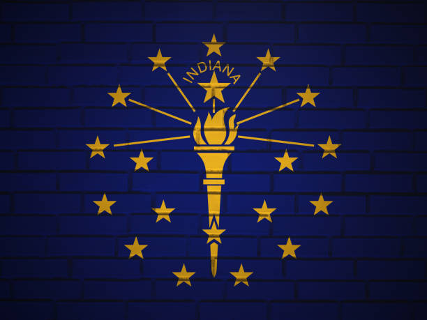 60+ Indiana State Flag Stock Photos, Pictures & Royalty-Free Images ...