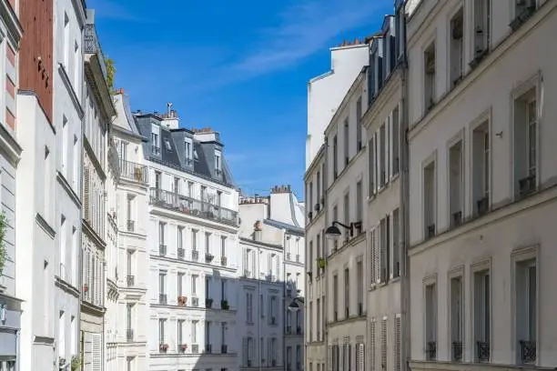 Photo of Paris, buildings in Montmartre