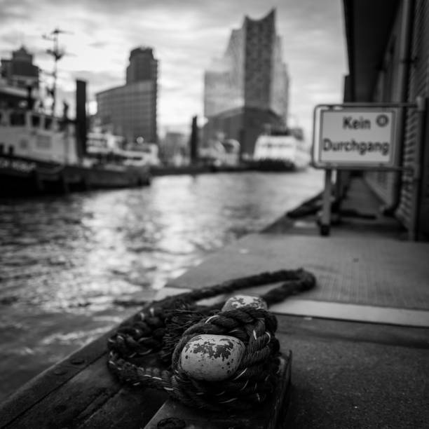 Hamburg, Germany - 03 30,2023: the Hamburg Elbphilharmonie under cloudy sky