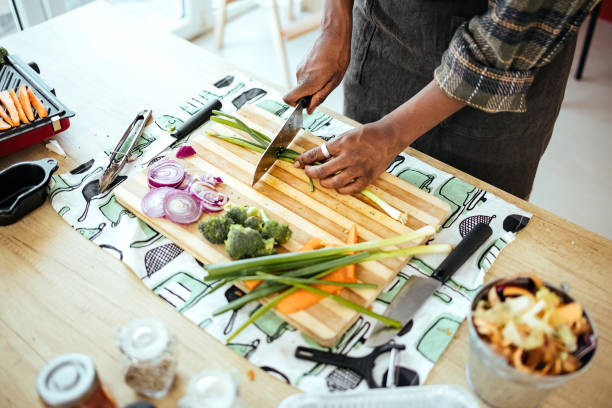 istock Woman prepares vegetables for grilling 1478748197