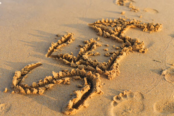 istock beach sand summer inscription on the wet sand 1478755259