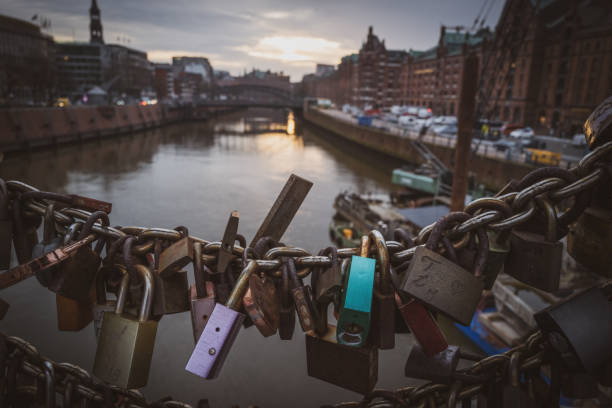 istock padlocks hanging on a bridge in hamburg 1478763443