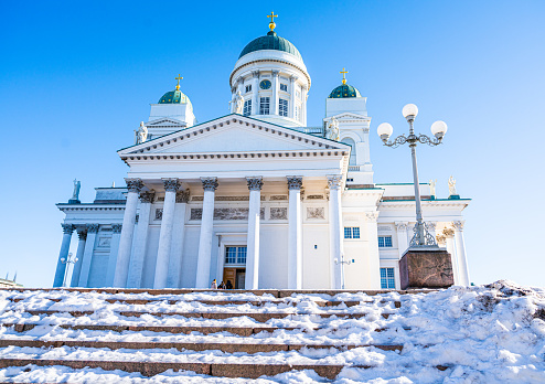 Finland Helsinki. Senaatintori, Tuomiokirko, Lutheran Cathedral,