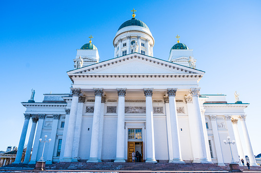 Finland Helsinki. Senaatintori, Tuomiokirko, Lutheran Cathedral,