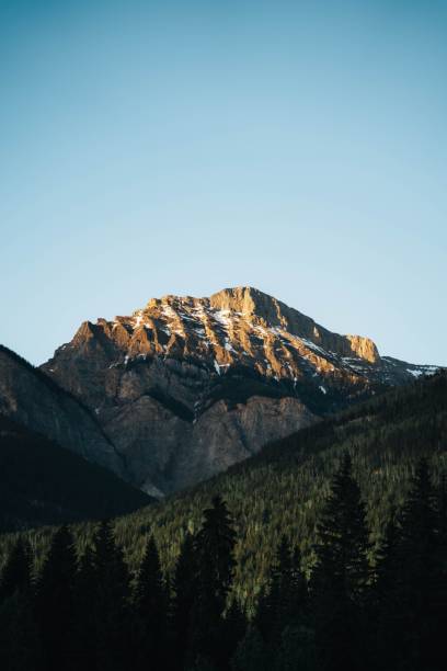istock Beautiful view of a mountain with a clear blue sky background 1478770943