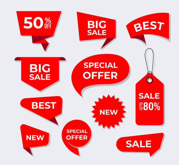 rote super-sale- und rabatt-aufkleber - discountladen stock-grafiken, -clipart, -cartoons und -symbole