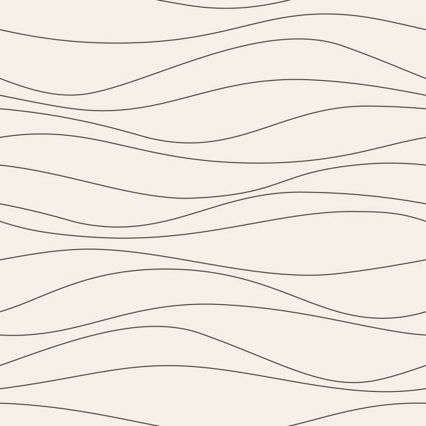 Seamless Vector Wave Pattern Seamless. Colors easily changed. Editable Stroke. hydro power detail stock illustrations