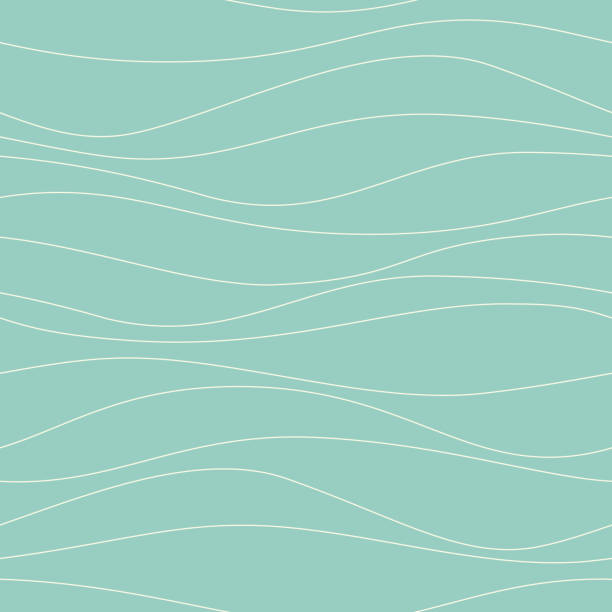bezszwowy wektorowy wzór fali - elementy z pętlą stock illustrations