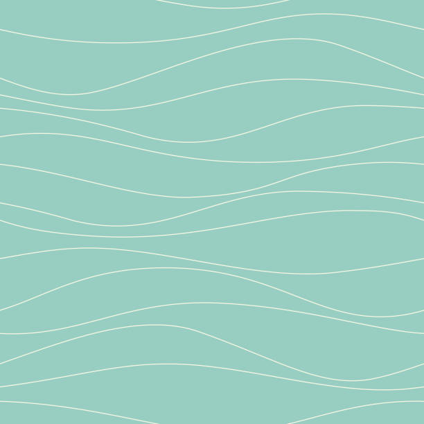 bezszwowy wektorowy wzór fali - wave pattern water seamless stock illustrations