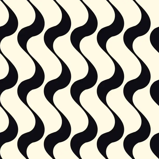 Vector illustration of Inky waves