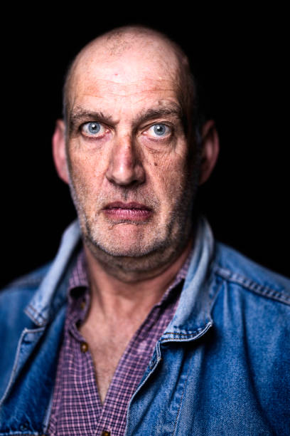 istock Portrait of an ordinary, elderly man wearing a blue jacket 1478805526