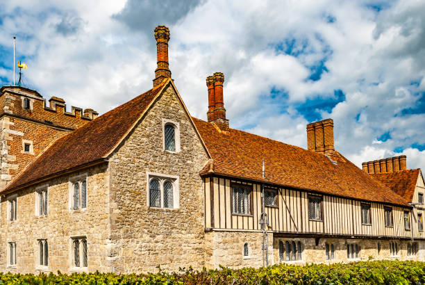 Shipbourne, Kent, UK. April 21 2012. Large Tudor Building