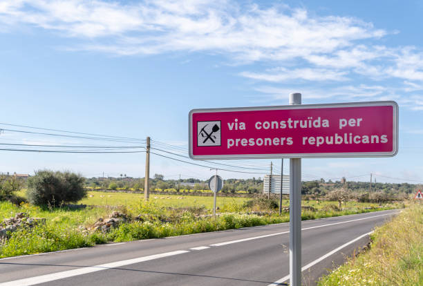 istock Sign explaining that road was built by Republican prisioners 1478830253