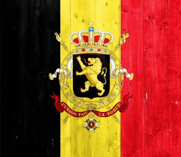 istock Flag of Belgium on a textured background. Concept collage. 1478852469