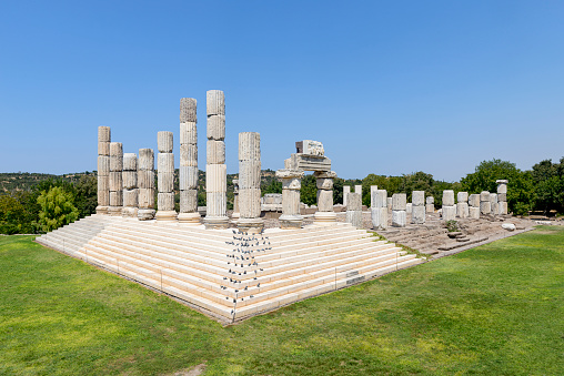 Apollo Sminthieion Temple on a beautiful summer day in Çanakkale Turkey