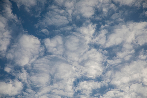 Cumulonimbus clouds form during a summer storm.