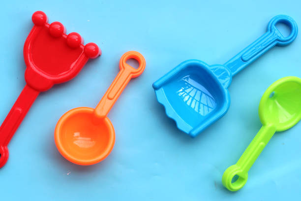istock Plastic toys, Sand playing tools for children 1478874868