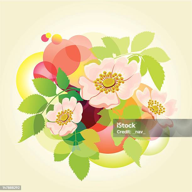 Illustrazione Vettoriale Di Rosa Selvatica Bouquet - Immagini vettoriali stock e altre immagini di Amore