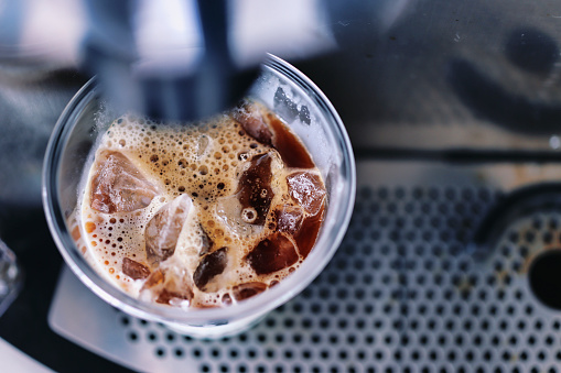 Iced coffee image in a plastic cup