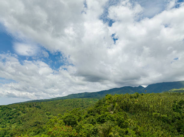 istock Top view of Mountain slopes covered with rainforest. 1478895586