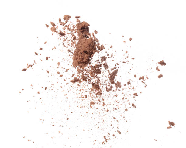 istock Cocoa powder fall fly in mid air, Cocoa powder floating explosion. Cocoa powder Chocolate chip crunch throw in air. White background isolated freeze motion high speed shutter 1478902627