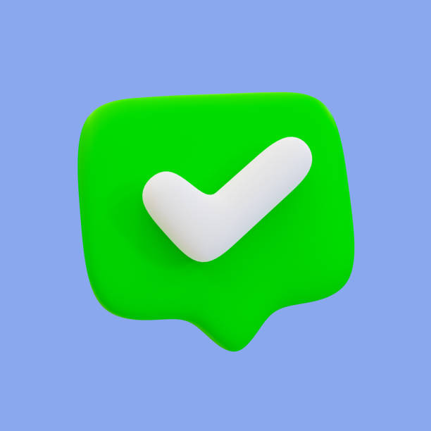 istock 3d minimal green check mark symbol. correct sign. Get a green light concept. approved, accepted, ok, accepted, right. tick mark icon. 3d illustration. clipping path included. 1478909192