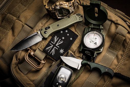 Various tactical gear used for 