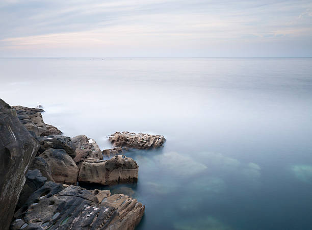 Coast of San Sebastian stock photo