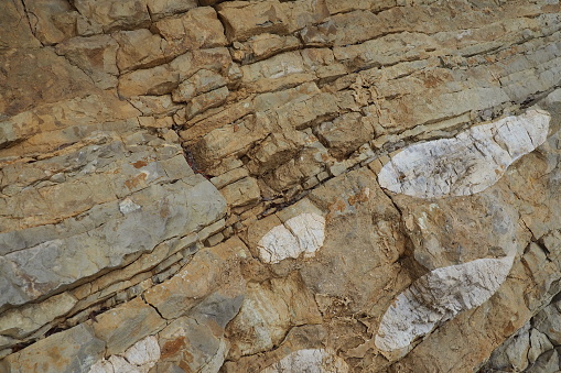 Flysch is a series of marine sedimentary rocks that are predominantly clastic in origin and are characterized by the alternation of several lithological layers. Balkans Montenegro Herceg Novi Meljine