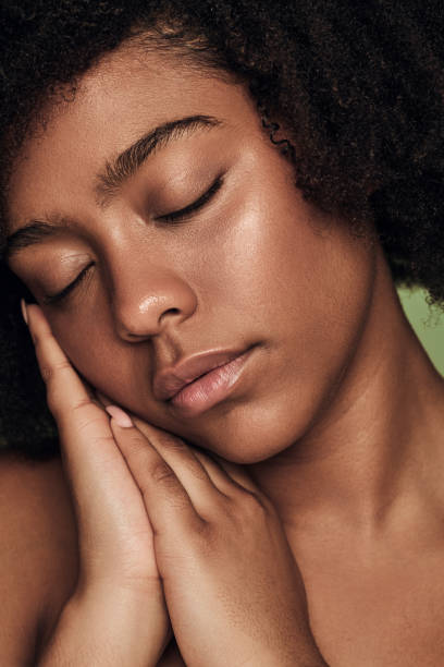 istock Tender black woman with closed eyes 1478914035