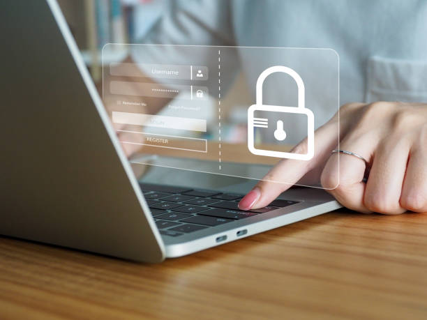 istock Young woman using internet security protection to verify personal information 1478915379