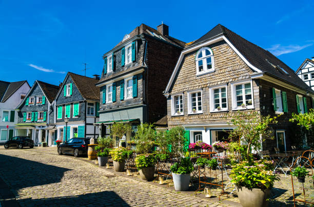 Historic slate houses in Solingen-Grafrath, Germany
