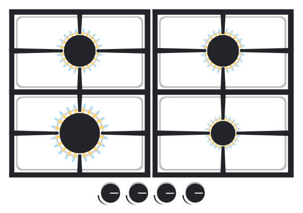 istock cooking surface of gas stove for kitchen vector illustration 1478929944