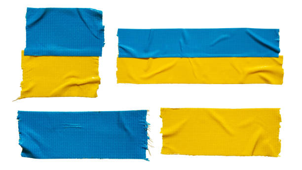 istock Blue and yellow cloth tape 1478943617