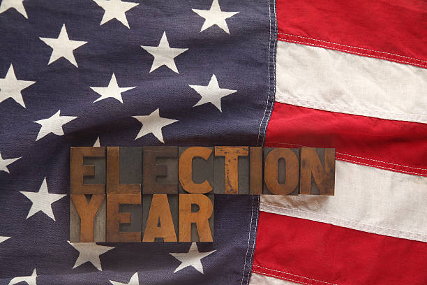 istock American flag with election year words 147895357