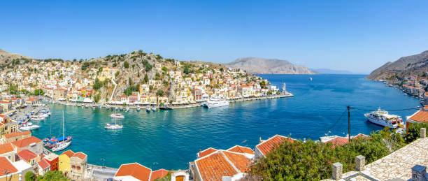 istock Symi town cityscape on Dodecanese islands, Greece 1478972513