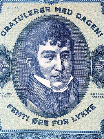 Christian Magnus Falsen a portrait from Norwegian money - Ore