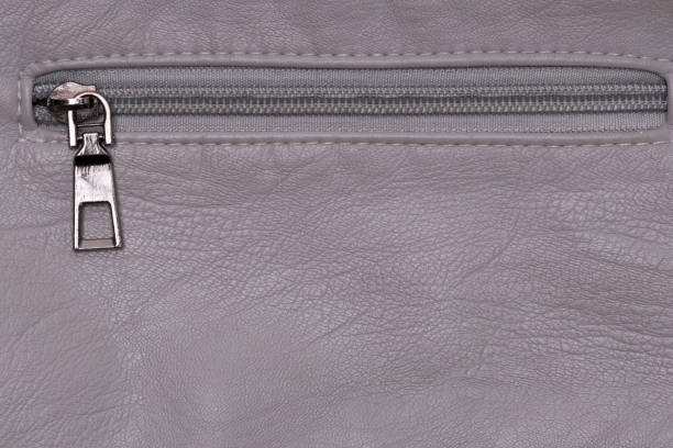 Leather Wallet Surface Over White Background