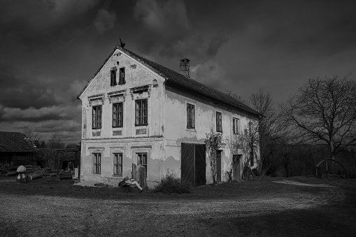 Abandoned uninhabitable house at Ahiaruhe, Wairarapa