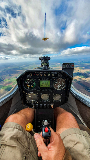 Flying a glider during the summer