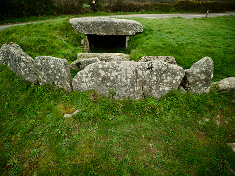 Treffigan burial chamber is a Neolithic or early bronze age entrance grave burial chambers like this are found on the penwith peninsula west cornwall and the isles of Scilly