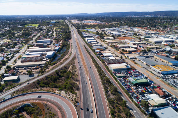 istock Aerial view Roe Highway. Perth, Western Australia 1479010407