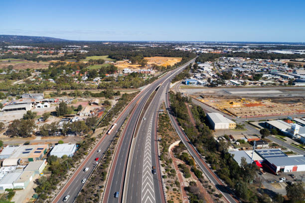 istock Aerial view Roe Highway. Midland, Perth, Western Australia 1479010586